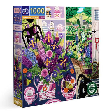Lavender Kitchen 1000-Piece Puzzle - Dive into Tranquil Beauty!