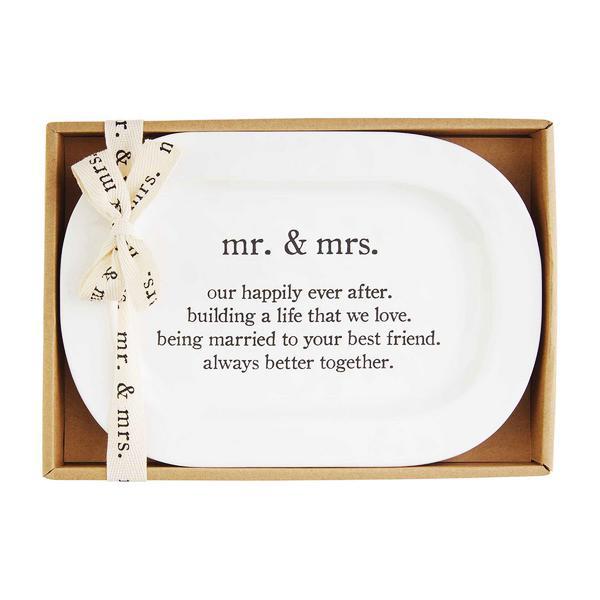 heartfelt sentiment of the Mr. & Mrs. Plate
