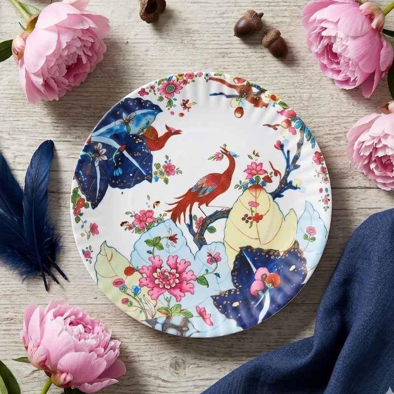 tobacco leaf melamine Set/4 "Paper" Plate, Tippy Taylor This decorative plates design is referred to as the Tobacco Leaf pattern Classic Tobacco Leaf Melamine Collection