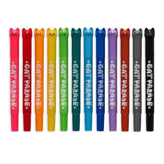 12 Cat Parade Gel Crayon Water-Soluble Crayons