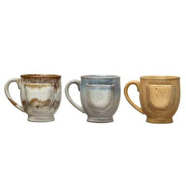 12 oz Stoneware Mug with Tea Bag Holder – 3 Colors