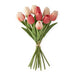 13" Coral Real Touch Mini Tulip Bundle – 12 Stems