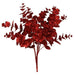 19" Glittered Red Eucalyptus Bush – Sparkling Holiday Accent