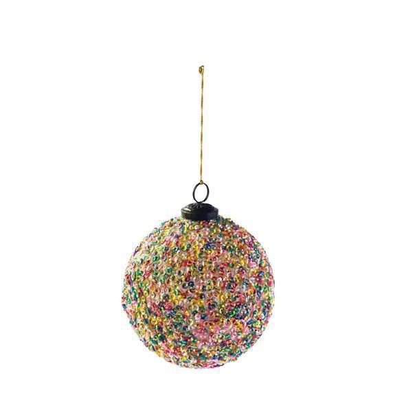 2.6" Multicolor Sequin Ball Ornament – Sparkling Holiday Decoration