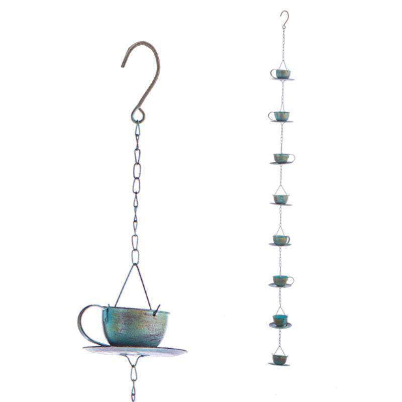 Ganz Rain Chain - Green Teacups