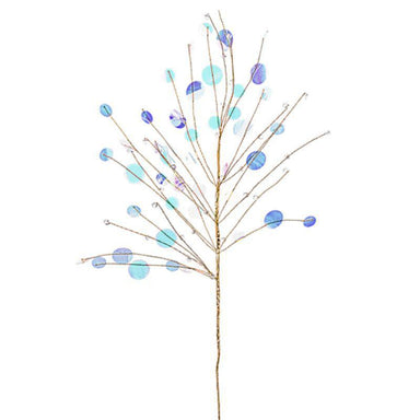 27.5" Iridescent Ball Spray – Sparkling Multi-Color Decor