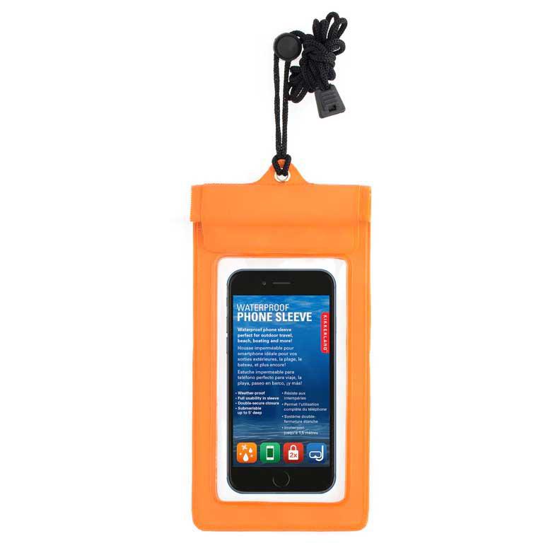 waterproof phone orange sleeve