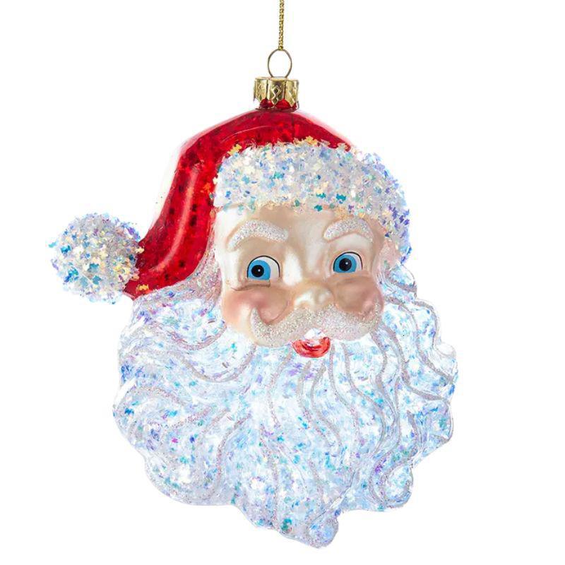Santa Head Ornament - T2290