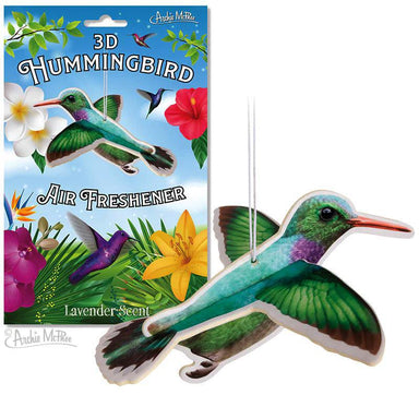 3D Hummingbird Air Freshener: Lavender-Scented Charm for Your Car!