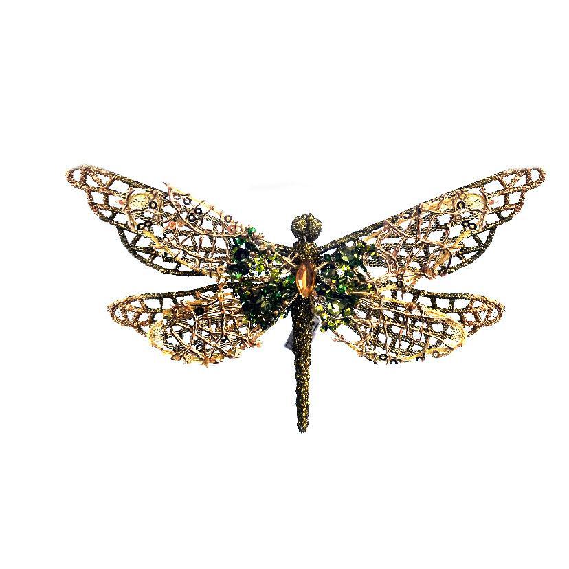 Glitter Dragonfly Clip Ornament
