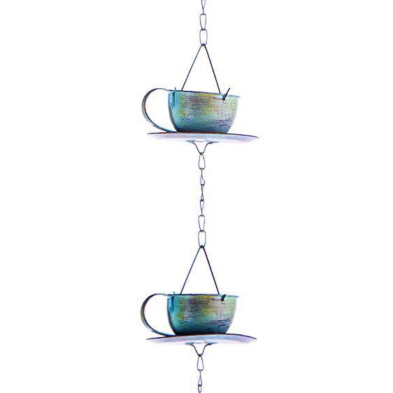 Ganz Rain Chain - Green Teacups