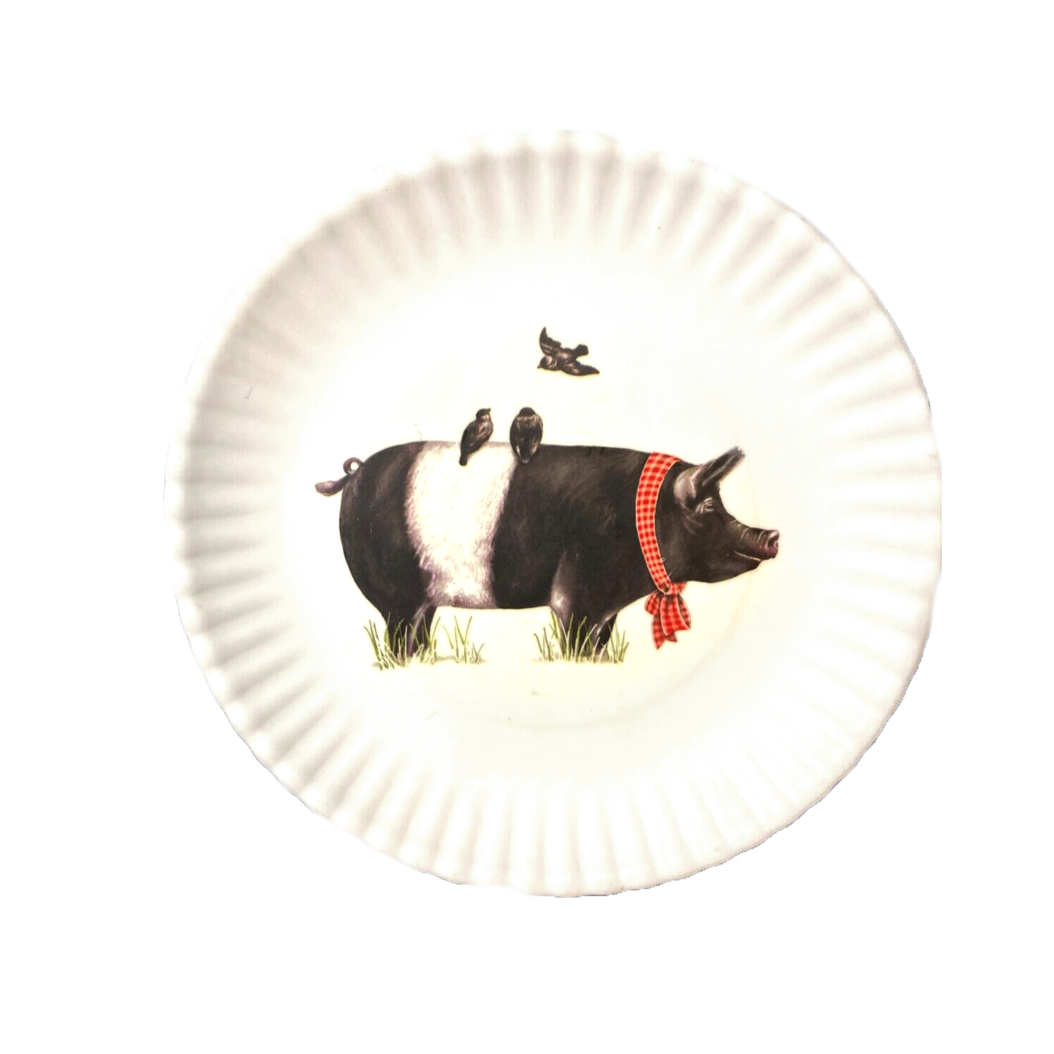 Farm Animal Melamine Plate/Set Of 4 ME0252
