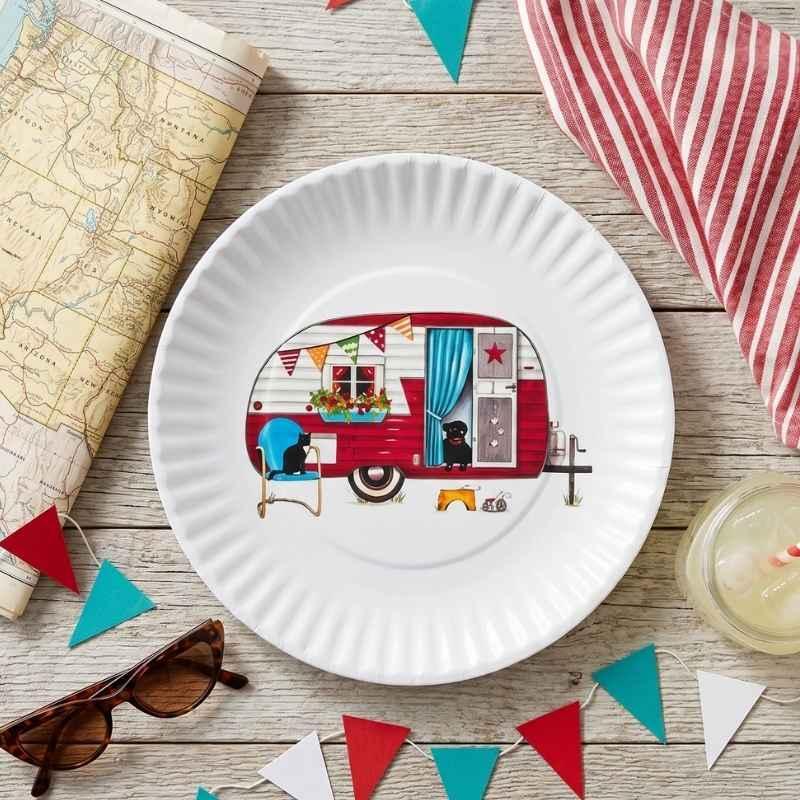 Summertime Melamine plates set of 4 ME0319
