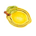 4 yellow lemon-shaped measuring cups made out of durable ceramic