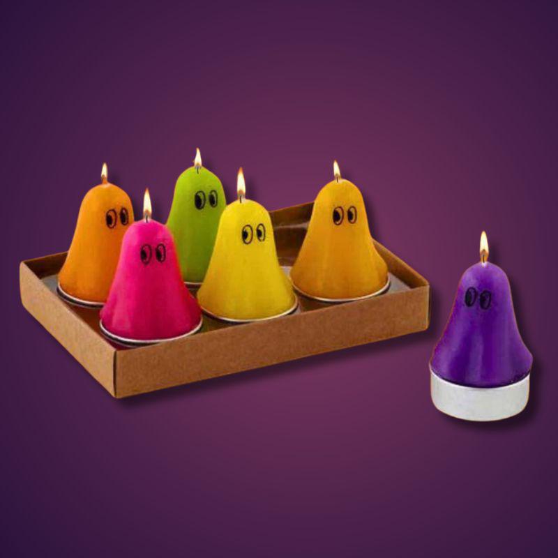 Ghost Tea Lights, Color Variety - NE0454