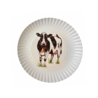 Farm Animal Melamine Plate/Set Of 4 ME0252