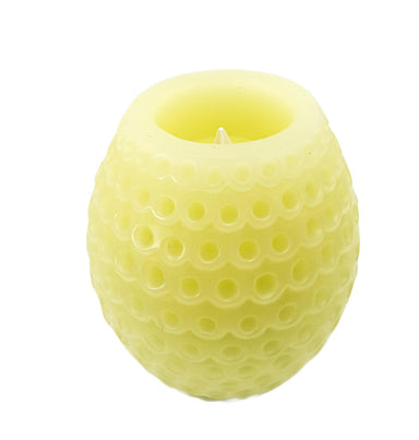  beautiful flameless candle made of wax and feature an embossed design, LED Light