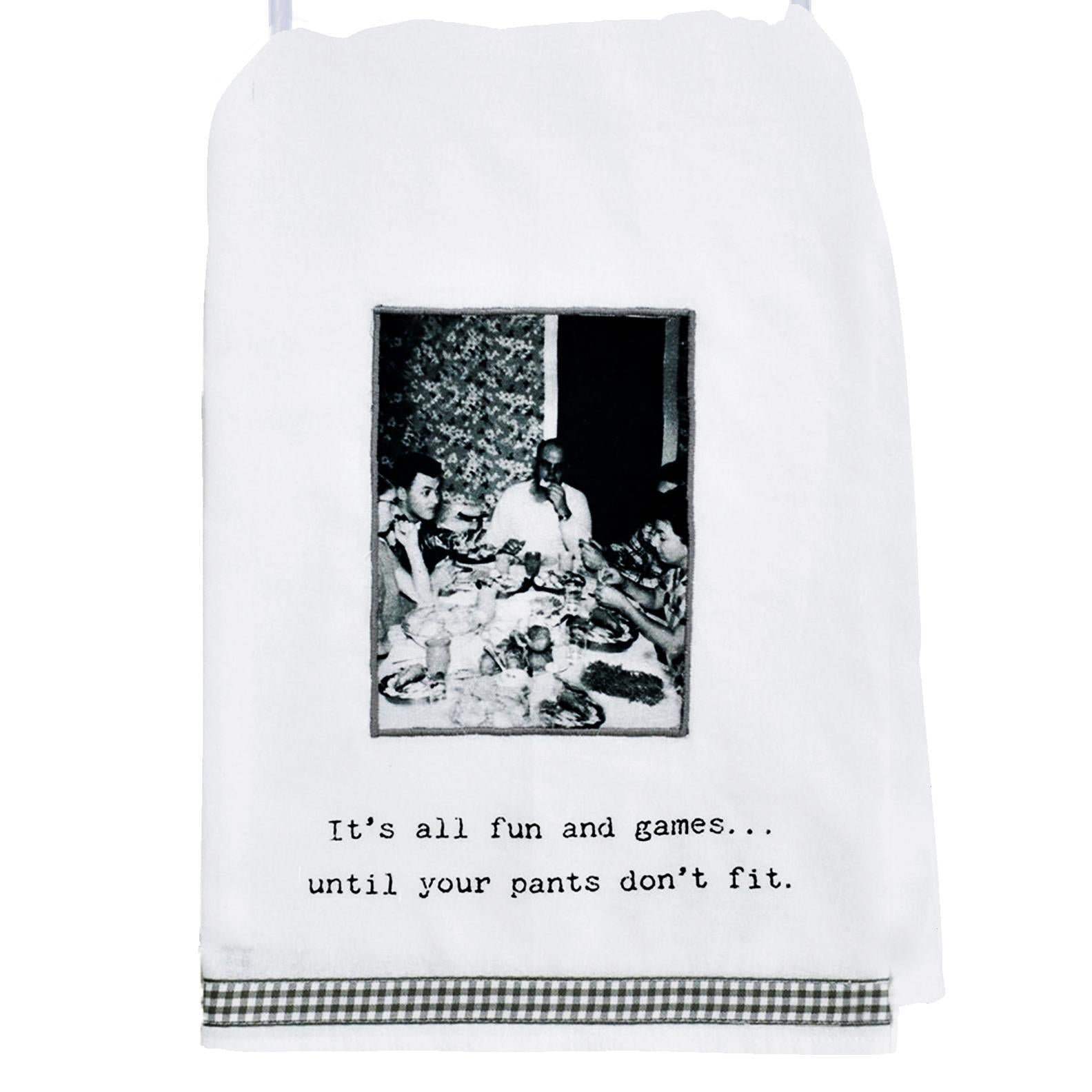 "It's All Fun And Games..." Cotton Kitchen Towel