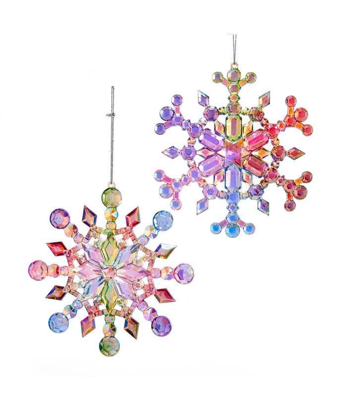 Multi Color Snowflake Ornament - T2470