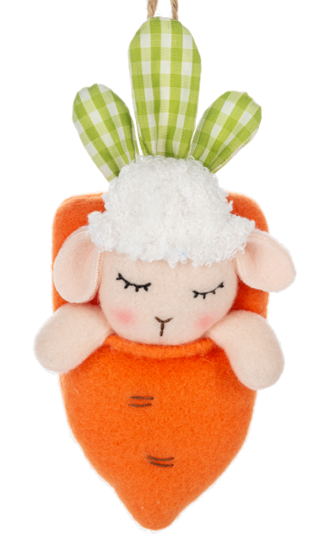 Carrot w/ Sleeping Bunny, Lamb or Chick