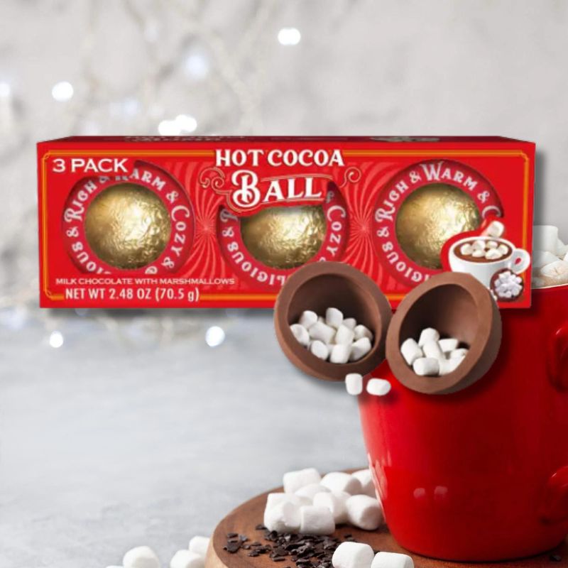 Hot Cocoa Ball W/ Marshmallows - Set Of 3