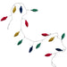 72" Woven Cotton Velvet Christmas Light Garland – Multi Color