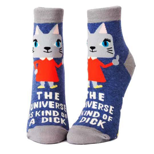 "The Universe is Kind of a Dick" Women's Ankle Socks