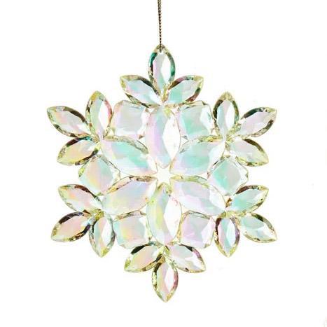 Iridescent Snowflake Ornament - D3820