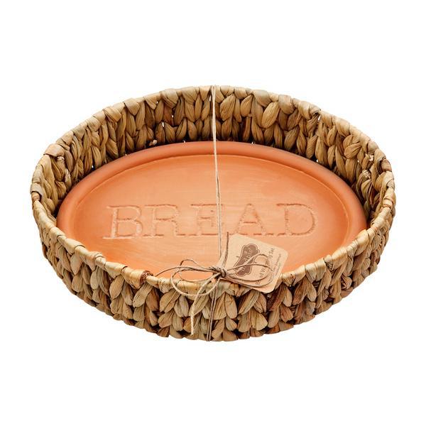 Terracotta Bread Basket Warming Set