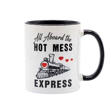 All Aboard Hot Mess Express 11oz Funny Train Mug