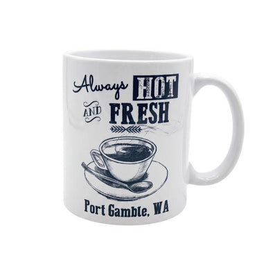 Always Hot & Fresh Port Gamble Mug – 11 oz Vintage Ceramic Cup