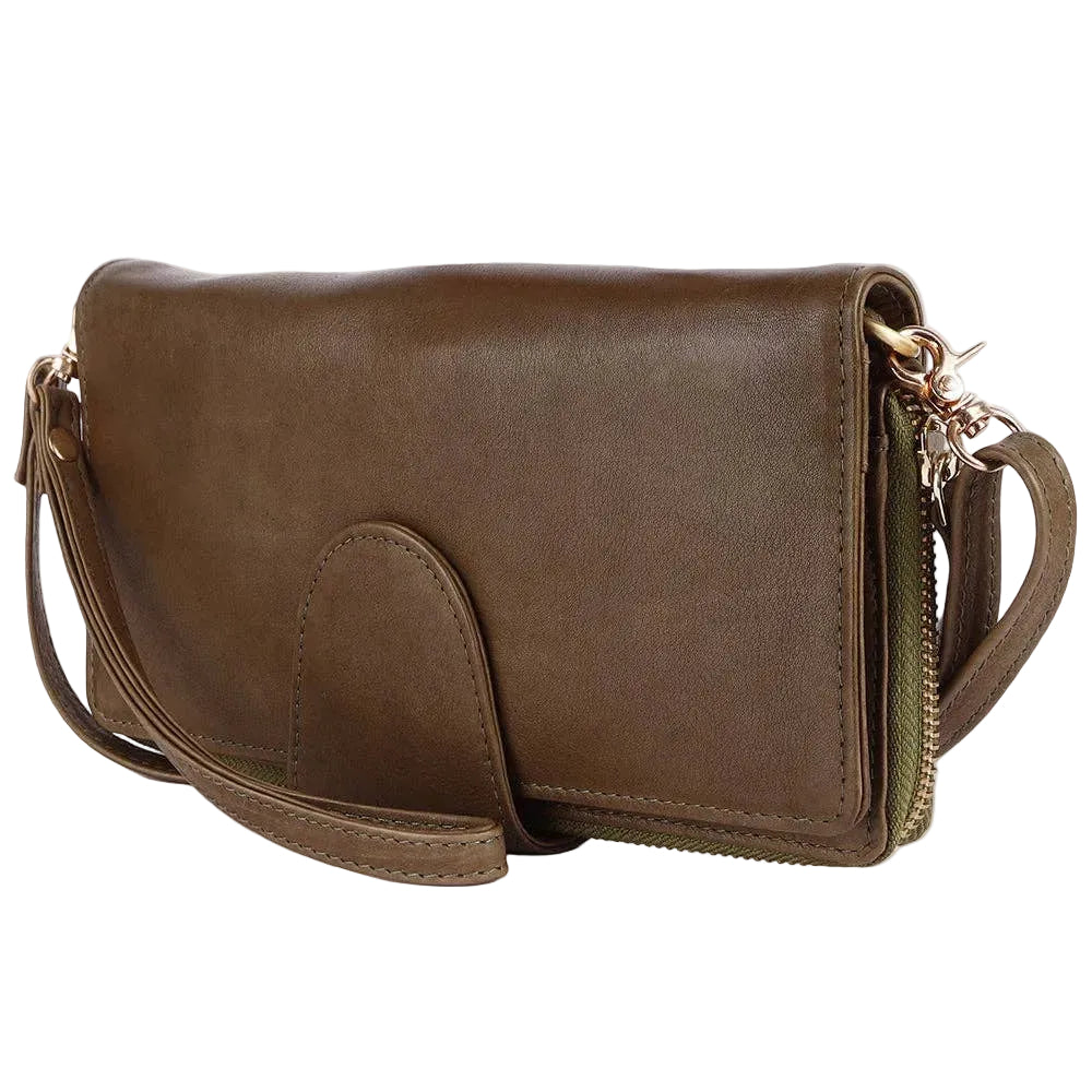 American Darling Leather Wristlet Wallet – Brown