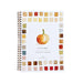 A spiral-bound watercolor workbook titled 'AUTUMN' with a watercolor pumpkin illustration in the center and a border of autumn watercolor swatches around the edges, shown on a white background.