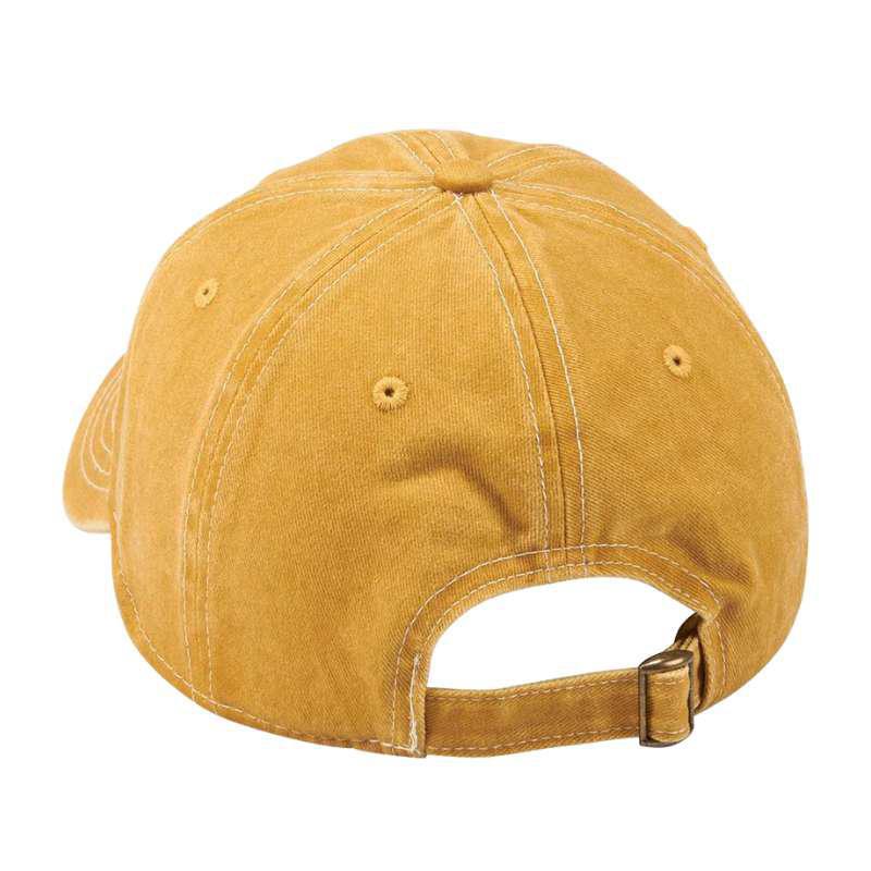 Yellow baseball cap on a white background