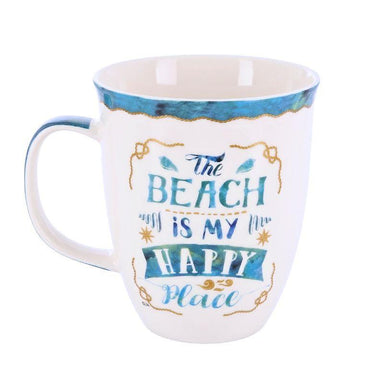 Beach Is My Happy Place 15oz Coastal Humor Mug