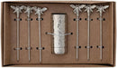 Bee Handle Appetizer Picks Set w/ Holder | 7-Piece
