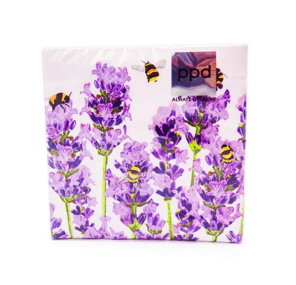 Bee and Lavender Napkins