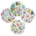 Bird & Nature Melamine Plates – Set of 4, 9" Whimsical Outdoor Design