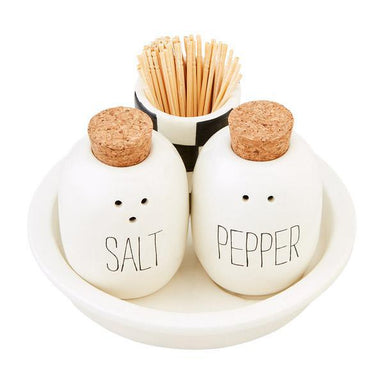 Bistro Salt and Pepper Toothpick Set - Elegant Tabletop Essential