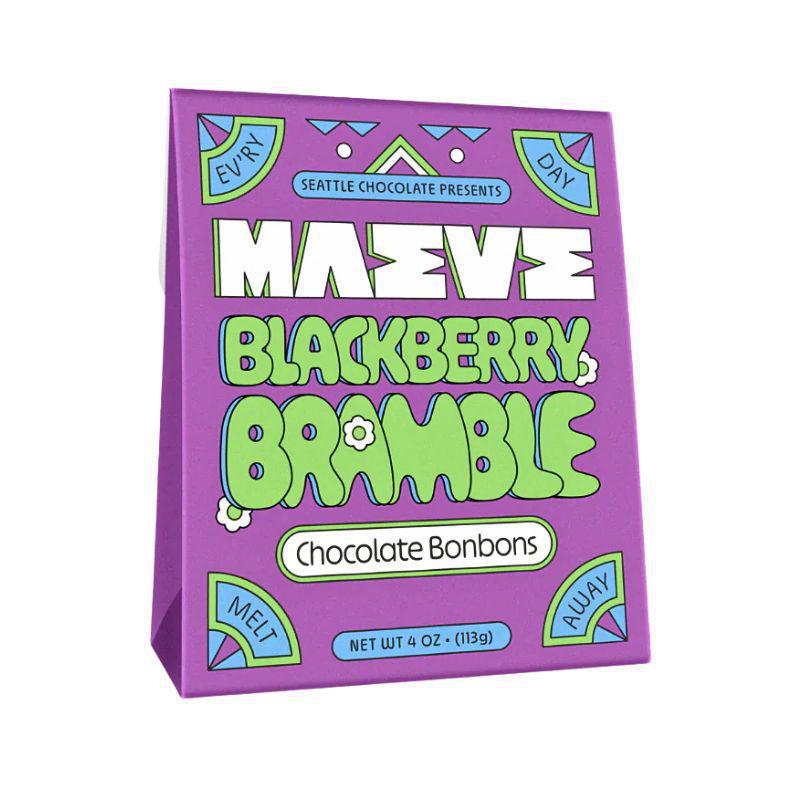 Blackberry Bramble Bonbon Box – Dark Chocolate with White Chocolate Center