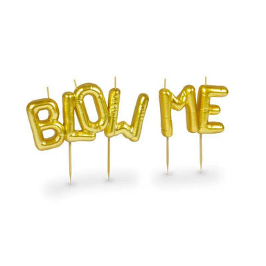 “Blow Me” Mylar Balloon Candle – Cheeky Party Candle