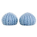 Blue Sea Urchin Ceramic Salt & Pepper Shakers Set