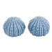 Blue Sea Urchin Ceramic Salt & Pepper Shakers Set