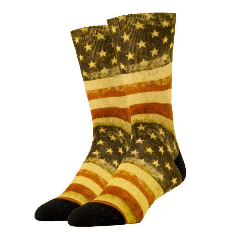 Born On The 4th Crew Socks – 360 Print Cotton