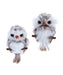 Brown Hanging Owl Ornaments - 2 Assorted Festive Decorations