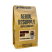 A 12 oz bag of Aerial Resupply Coffee Company Campfire Kitty whole bean coffee, featuring a tan grid-patterned bag with dark green and red text.