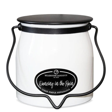 Dancing in the Rain Butter Jar 16 oz Candle : Creamery Collection 