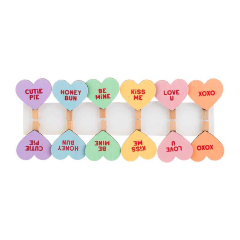 Candy Heart Clip Set – Sweet Valentine’s Decor by Ganz