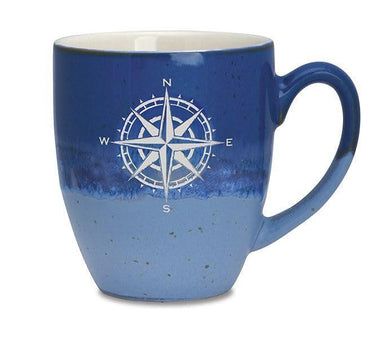 Cape Shore Freeport Compass Rose Mug – 16 oz, Ceramic