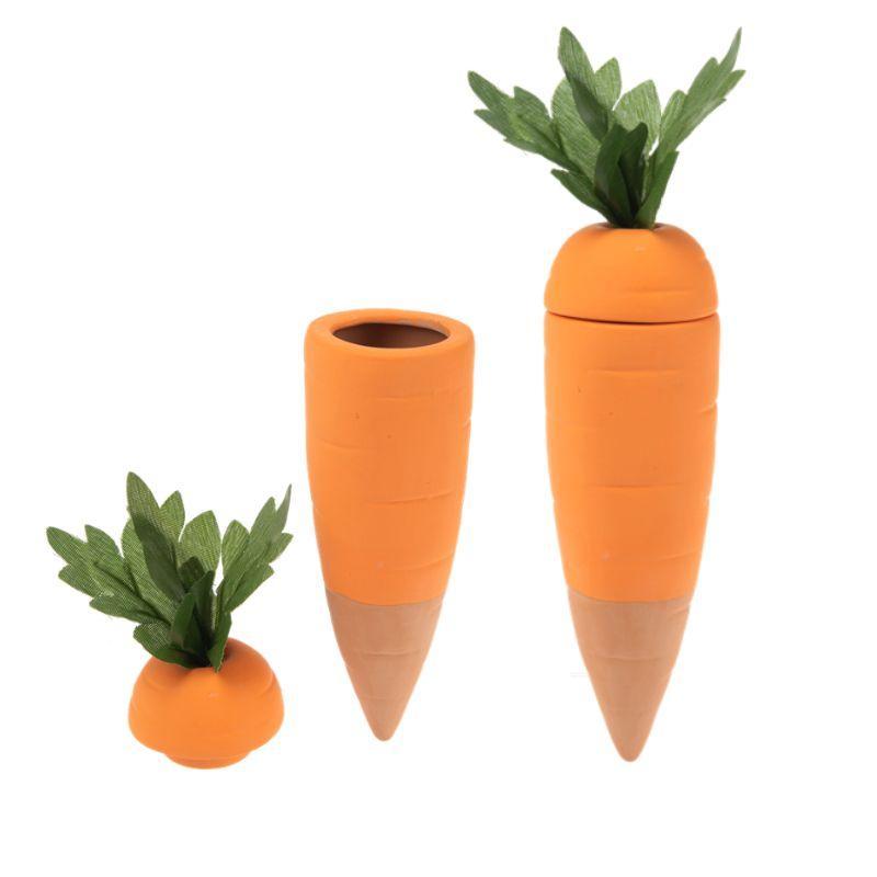 Carrot Watering Spikes – Terra Cotta Garden Accessories